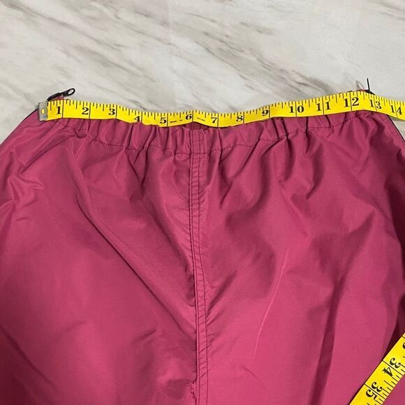 Vintage L.L. Bean Full Side‎ Zip Nylon Wind Pants Magenta Size M USA Y2K Hiking - Picture 8 of 11